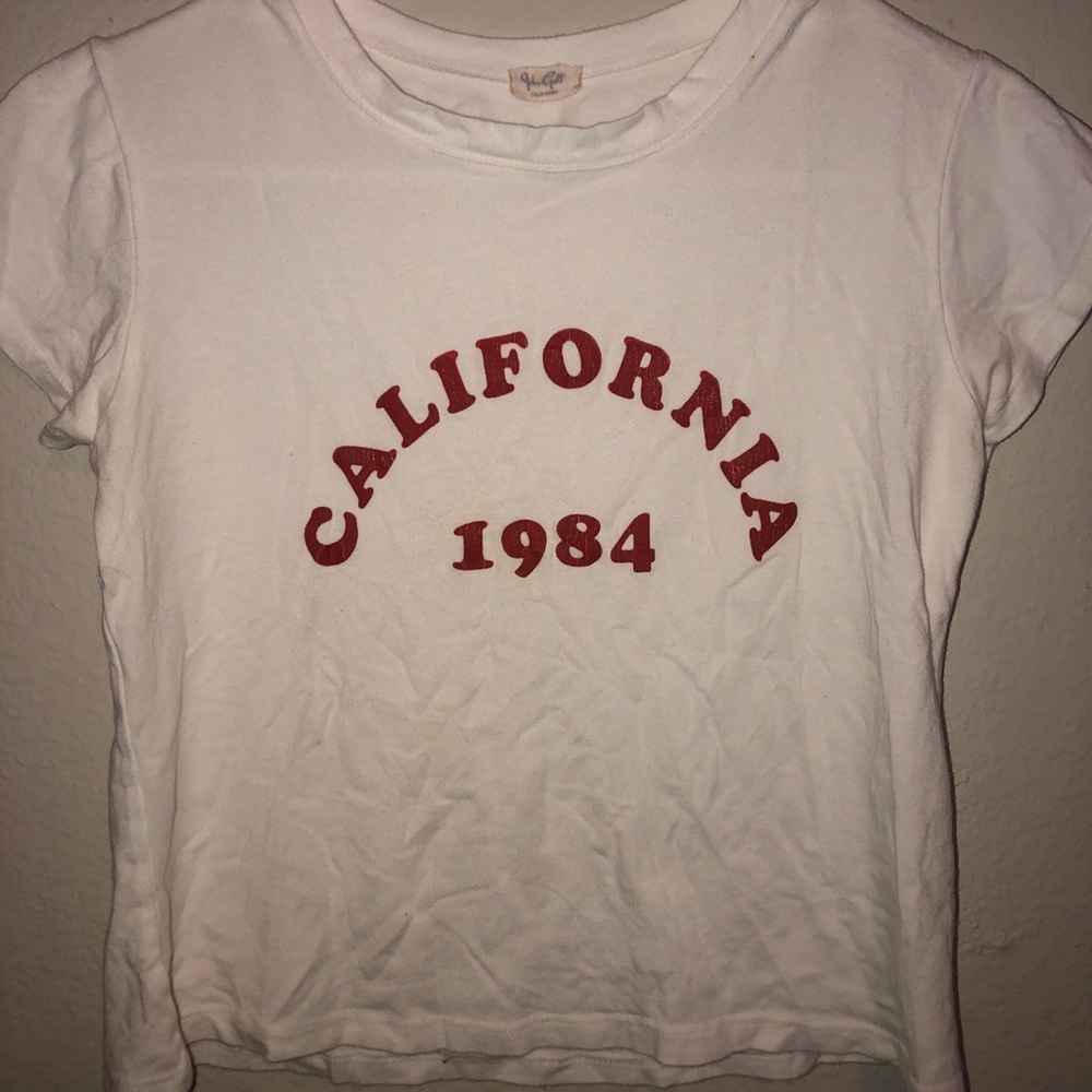 Forever 21, white California crop top